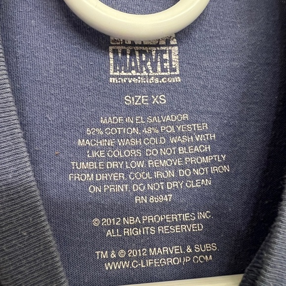 NBA Marvel Golden State Warriors Kids Graphic Tee, Youth Size XS - Picture 4 of 4